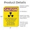 Signmission Radiation & Laser Sign, 10 in H x 7 in W, Vinyl Decal, Rectangle OS-2PACK-CR-D-710-V-10284 - alternate 3